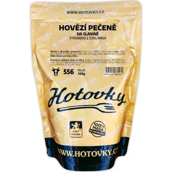 jídlo na cestu Hotovky Hovězí pečeně na slanině 340 g