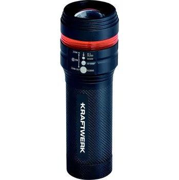Svítilna KRAFTWERKTOOLS BEST OF KW: LED svítilna 4,5V 1 LED 70lm zoom 0-5m (včetně AAA baterií)
