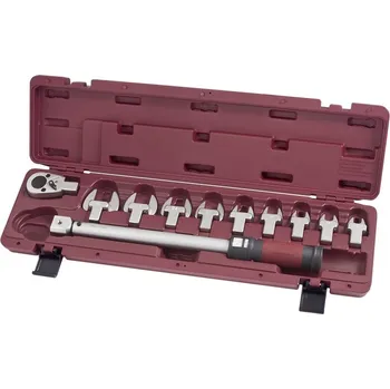 Ruční nářadí KRAFTWERKTOOLS Momentový klíč 1/2" 40-200Nm /24Z s vidlicovými nástavci ergokraft 11ks