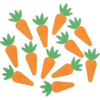 Anděl Dekorativní mrkvičky z filcu samolepicí - 5,5 cm, 12 ks