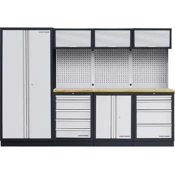 Dílenský stůl KRAFTWERKTOOLS AKCE KW: Pracovní stěna 2955x458x2000mm Multiplex MOBILIO