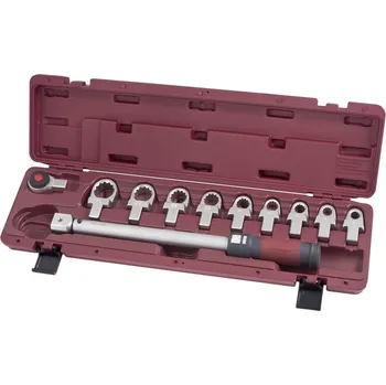 Ruční nářadí KRAFTWERKTOOLS Momentový klíč 1/2" 40-200Nm /72Z s očkovými nástavci ergokraft 11ks