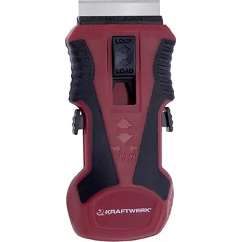 Pracovní nůž KRAFTWERKTOOLS Škrabka kapesní + 3ks čepelí