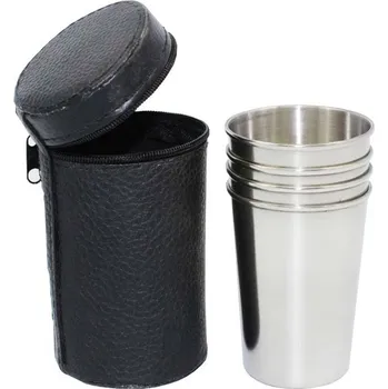 Placatka Šperky4U Ocelové pohárky kalíšky 70 ml - panáky 4 ks - GRV110