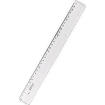 Dětské zboží Pravítko 30 cm, plastové, transparentní