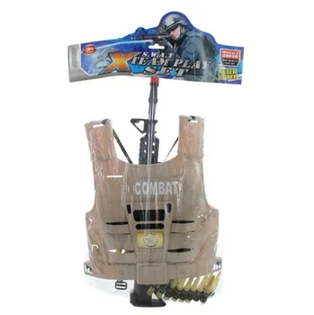 Hra na policii a hasiče Lamps Vojenská sada s vestou 3 ks