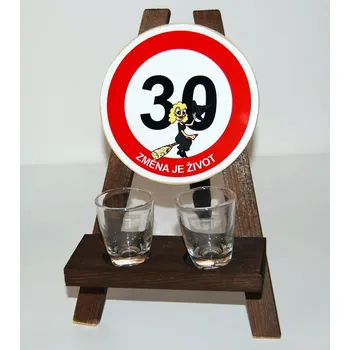 Žertovný předmět Stojan s panáky k výročí narození