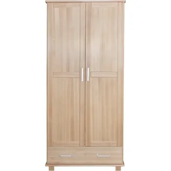 Šatní skříň Via-nábytek Skříň buková 2D 1S + šatní tyč Povrchová úprava: Moření odstín olše