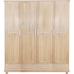 Via-nábytek Skříň buková 4D 3S Povrchová úprava: Moření odstín olše