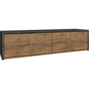 Komoda Komoda, dub lefkas tmavý/smooth šedý, MONTANA K4D