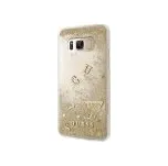 GUHCS8LGLUFLGO Guess Liquid Glitter pevný kryt GOLD zlatá barva pro Samsung G955 Galaxy S8 Plus
