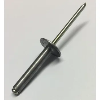 Nýt Trhací nýt s velkou hlavou AL 4,8x35x14 zinek bílý 58500068