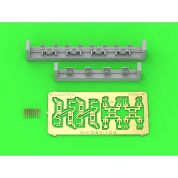 Plastikový model Master 1/350 French Quad Mount Gun Hotchkiss 13,2mm/76