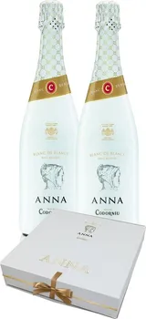 Anna de Codorníu Blanc de Blancs Brut Reserva 2 x 0,75 l + 2 x sklo 