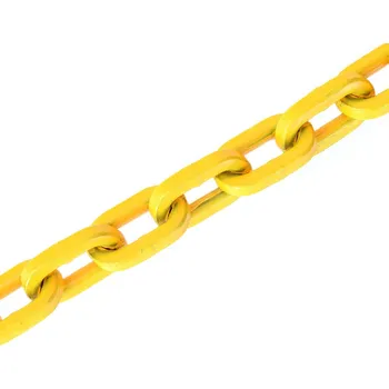 Řetěz na kolo Lesnický řetěz - D profil G12 žlutý Rozměr řetězu: 7 x 28 mm, Provedení řetězu: Barvený