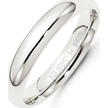 Prsten NB101 Stříbrný snubní prsten šíře 4 mm (70)