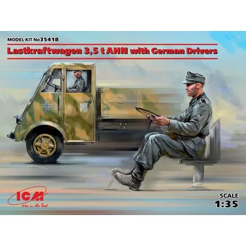 Plastikový model 1:35 Lastkraftwagen 3,5t AHN with German Drivers