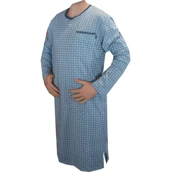 Pánská noční košile xcena Pánská noční košile světle modrá Velikost: M