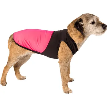 Obleček pro psa Samohýl Exclusive Hanah Termo tílko 28 cm černé/růžové