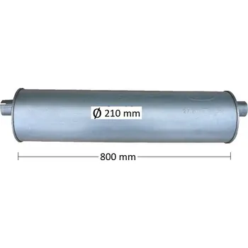 Střední díl výfuku Výfuk POLMO - střední tlumič - díl výfuku IVECO Daily 35.10, 45.10, 49.10 2.5 Turbo Diesel (PR 27.20 [148-017])