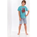 Taro, chlapecké pyžamo 389-Franek, krátký rukáv, modrá, vel. 152