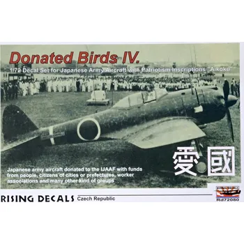 Plastikový model Rising Decals 1/72 Donated Birds IV. 'Aikoku' (9x camo)