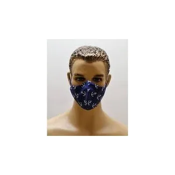 Čepice Bavlněná rouška Kotva - Vestis modrá/ uni UNI modrá-vzor