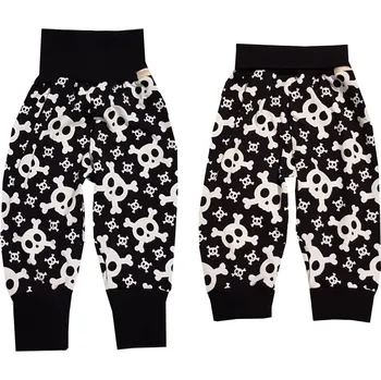 FARMERS® Dětské rostoucí kalhoty GROW SKULL BLACK - lehké Velikost: 62