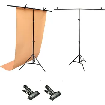 Sestava studiového vybavení Stojan na přichycení fotopozadí typu T - Mobilní závěsný systém