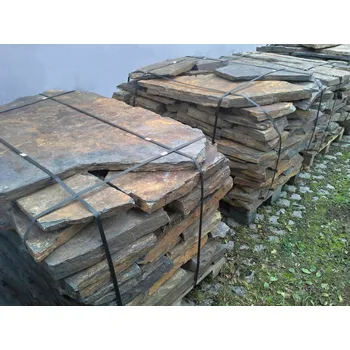 Břidlice 3-5 cm 1 m2 šedorezavá