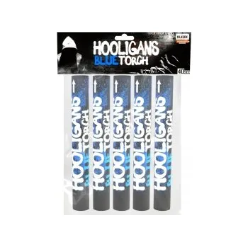 Zábavní pyrotechnika Fotbalová pochodeň modrá + dým, M40MO, dýmovnice, pyrotechnika, dymovnoce, pochodne, pochodně.