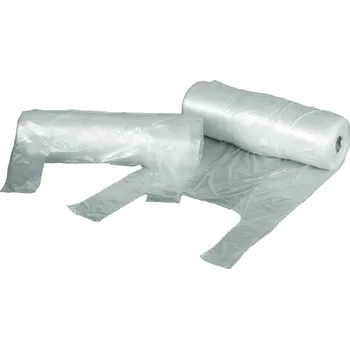 Nákupní taška Taška mikrotenová odtrhovací na roli 5kp, transparentní, tenká., HDPE 200ks