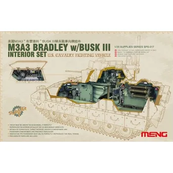 Plastikový model Meng 1/35 U.S. Cavalry Fighting Vehicle M3A3 Bradley w/BUSK III
