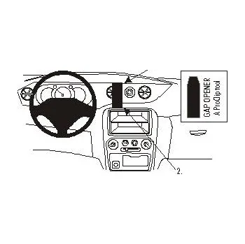 Brodit ProClip montážní konzole na palubní desku pro Daihatsu YRV 01-07, 852939