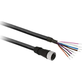 Elektrický konektor XZCP29P12L20 Konektor M12- 8 pinů - 20m - PUR - přímý, Schneider Electric