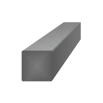 Stavební profil čtyřhran plný 25 x 25 mm, 5 m - ocelová čtvercová tyč plná hladká bez povrchové úpravy, ocel S235, prodej v délkách 1, 2, 3, 4, 5 a 6 m