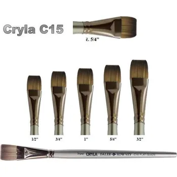 Umělecký štětec Daler & Rowney Cryla C15 - štětec Flat Glaze, č. 5/4" (1 1/4")