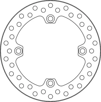 Brzdový kotouč Brzdový kotouč MotoMaster Vintage HONDA CR 500 89-00 zadní