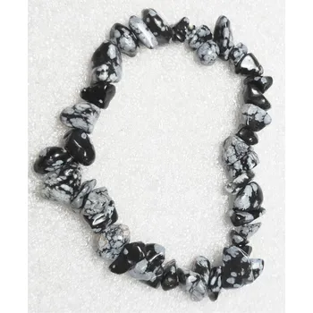 Náramek Magieprirody.cz Náramek sekaný - Obsidián - tromlovaný - 51