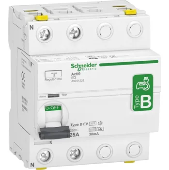 Proudový chránič A9Z51225 Proudový chránič iID 2P 25A 30mA typ B-EV 230V, Schneider Electric