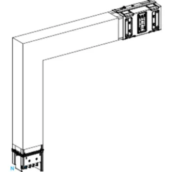 vypínač a zásuvka KSA1000DLF4AM KOLENO NA MIERU NADOL 1000 A ML, Schneider electric