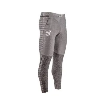 Pánské legíny COMPRESSPORT SEAMLESS PANTS grey melange L legíny + DÁREK DLE VÝBĚRU!