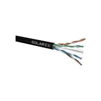 Kabel kabel datový UTP 4x2x0,5 - Cat.6 PE (venkovní) / drát Cu, bal.buben 500m - SOLARIX