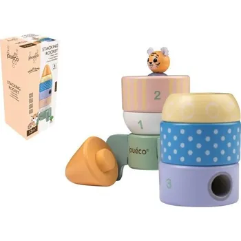 Jouéco The Wildies Family dřevěná stohovací raketa 12 m+