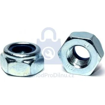 Matice Matice samojistná nízká, DIN 985, pevnost 10, pozinkovaná M6 - hobby balení, balení 1 ks