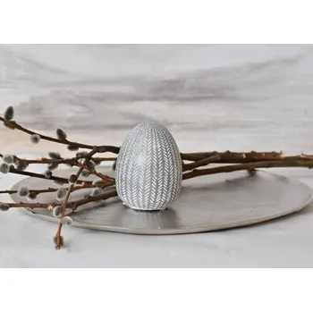 Velikonoční dekorace Dekorační vejce Silver S (118390 015 WIT0003-19 S vejce)