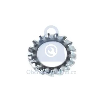 Matice Podložka vějířová, DIN 6797A, forma A s vnějším ozubením, pozinkovaná 17, balení 250 ks