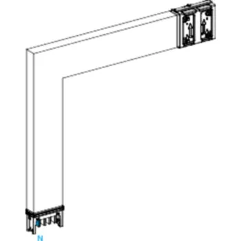 vypínač a zásuvka KSA250DLF4AM KOLENO NA MIERU NADOL 250 A ML, Schneider electric