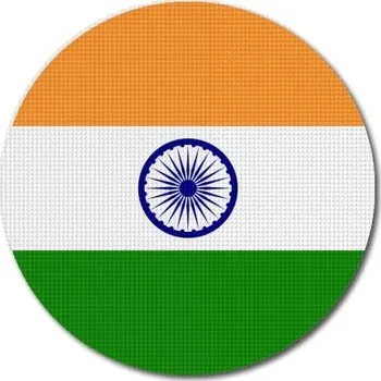 Vlajka Pelisport Indická vlajka kulatá tisk ø 60 mm