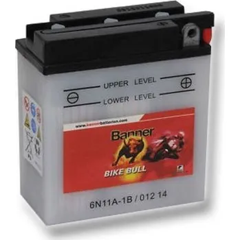 Elektroinstalace pro motocykl motobaterie 6V, 6N11A-1B, 11Ah, BANNER BIKE BULL 122x62x132